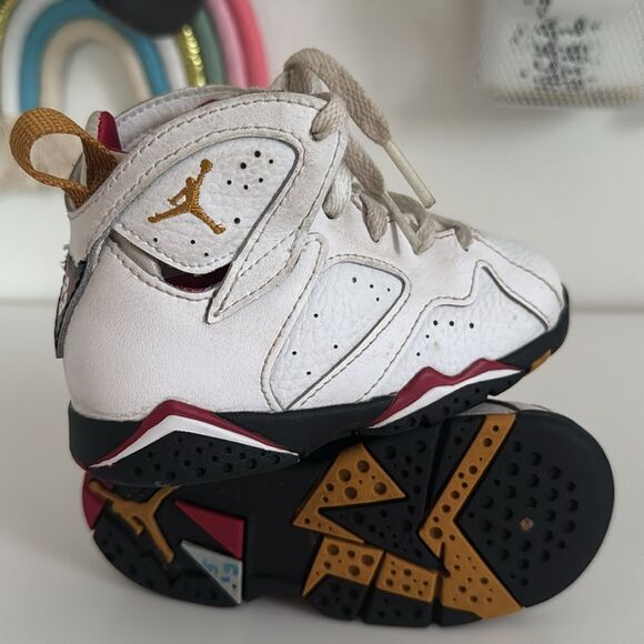 Nike Air Jordan 7 Retro EUC 
Cardinal TD Size 8C Toddler - Picture 4 of 5